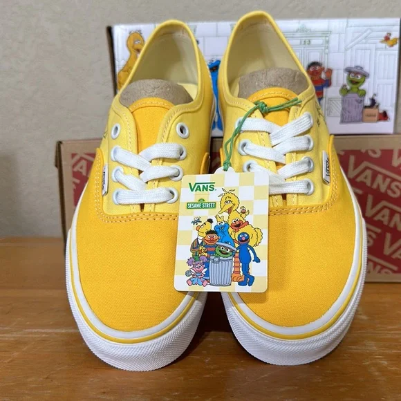 Vans AuthenticSesame Street Yellow women's size or men's size